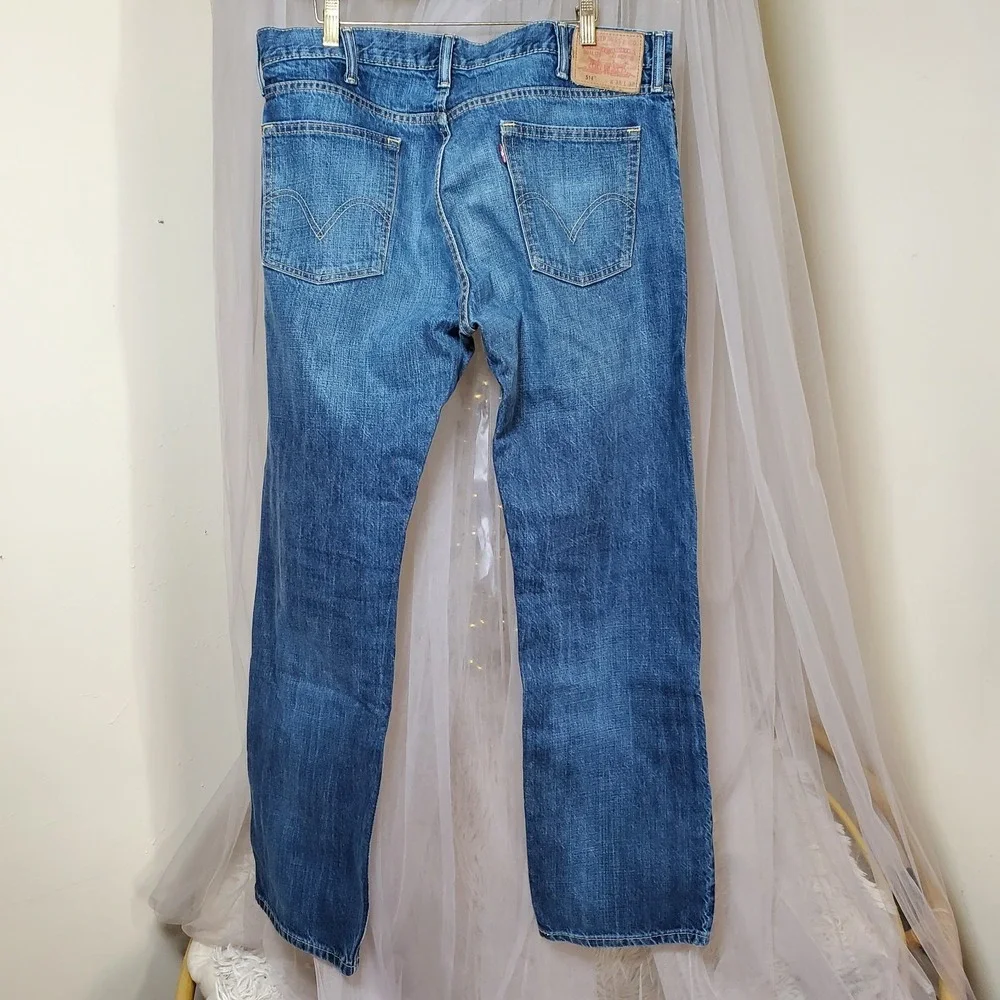Levis 514 Jean  Blue Regular Fit Straight Leg Denim Size 38 Western Fits 38x31.5